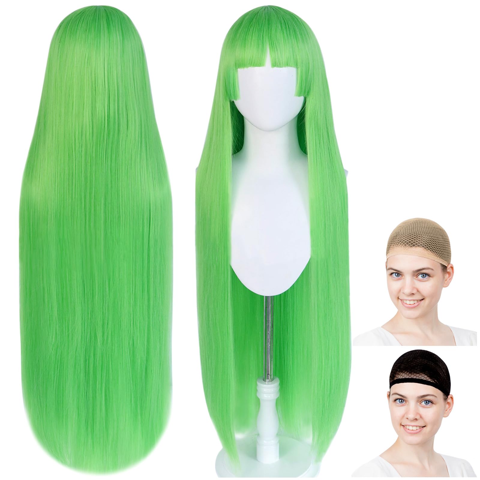CaseEden Cosplay Wig, Premium Long, 100cm, Heat Resistant, Light Green, WIG6025
CaseEden Cosplay Wig, Premium Long, 100cm, Heat Resistant, Light Green, WIG6025