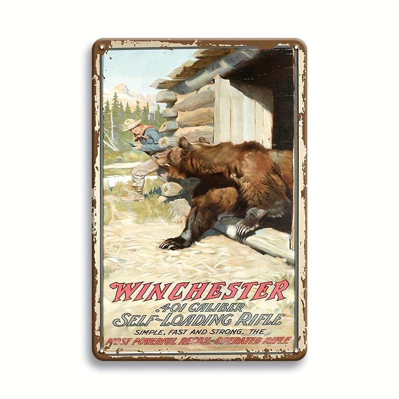 Винтажный Самозарядный Винтовка Winchester Калибр Охота на Медведя Металлическая Жестяная Вывеска Декор Стены 20x30cm(7.8x11.8inch)
Винтажный Самозарядный Винтовка Winchester Калибр Охота на Медведя Металлическая Жестяная Вывеска Декор Стены 20x30cm(7.8x11.8inch)