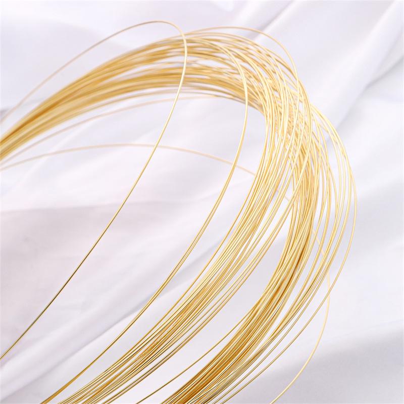 14K Gold/Silver Filled Non-Tarnish Semi-Hard Wire for DIY Jewelry Crafting 0.5mm Diameter, 1 Meter/Pack
14K Gold/Silver Filled Non-Tarnish Semi-Hard Wire for DIY Jewelry Crafting 0.5mm Diameter, 1 Meter/Pack
