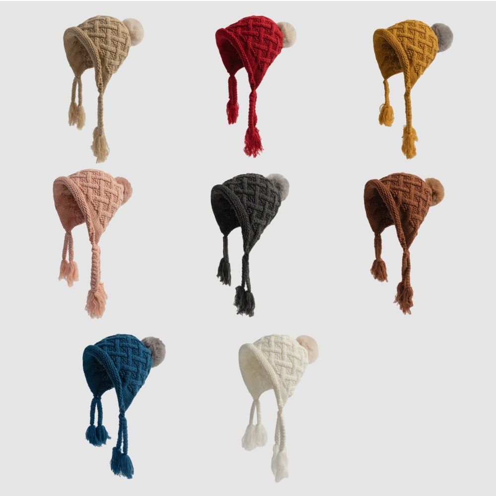 Tassel Pigtail Knitted Hat Warm Ear Protection Cap Fashion Princess Hat for Children сірий
Tassel Pigtail Knitted Hat Warm Ear Protection Cap Fashion Princess Hat for Children сірий