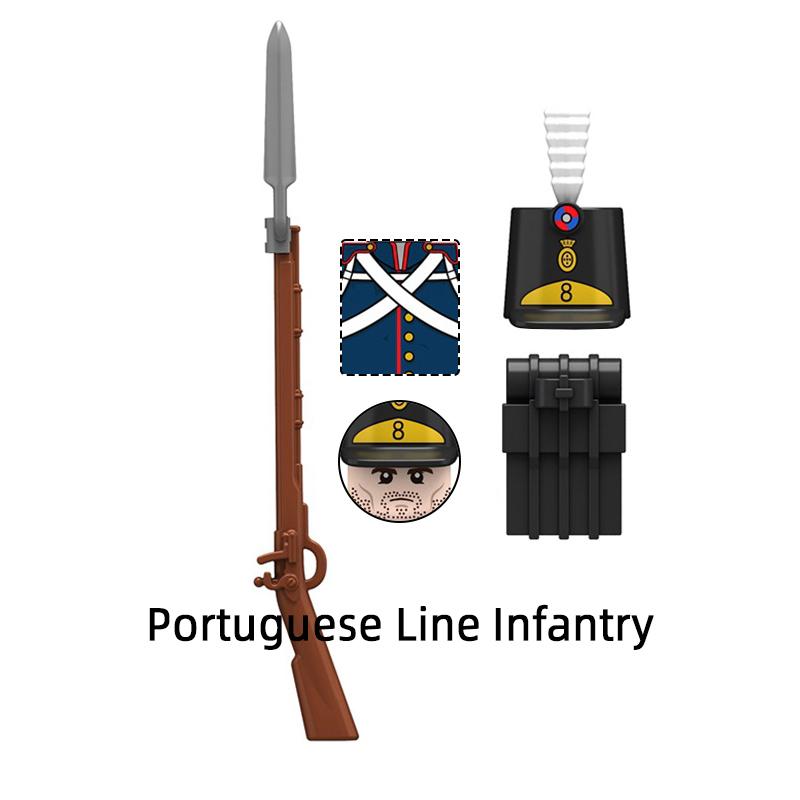 The N033-N036 French Sappers Hessian Portuguese K.G.L. Light Infantry Model Blocks MOC Bricks Set Gifts Toys For Children
The N033-N036 French Sappers Hessian Portuguese K.G.L. Light Infantry Model Blocks MOC Bricks Set Gifts Toys For Children