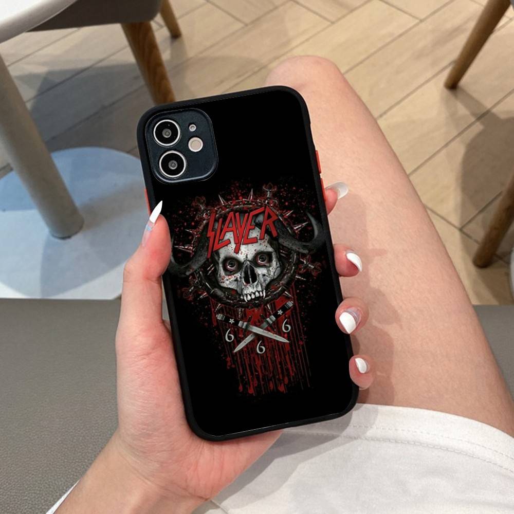 1pc Heavy Metal S-slayer Band Phone Case For IPhone 14 11 12 13 Mini Pro Max 8 7 Plus X XR XS MAX Translucent Matte Cover iphone 11pro max
1pc Heavy Metal S-slayer Band Phone Case For IPhone 14 11 12 13 Mini Pro Max 8 7 Plus X XR XS MAX Translucent Matte Cover iphone 11pro max