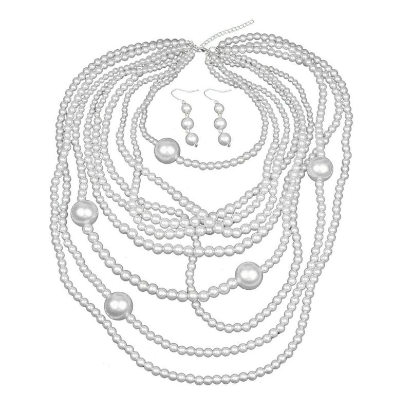 Styllish Multilayer Pearls Jewelry Set Necklace Earrings Perfect for Fashionable Women Seeking Elegance and Versatility 1
Styllish Multilayer Pearls Jewelry Set Necklace Earrings Perfect for Fashionable Women Seeking Elegance and Versatility 1