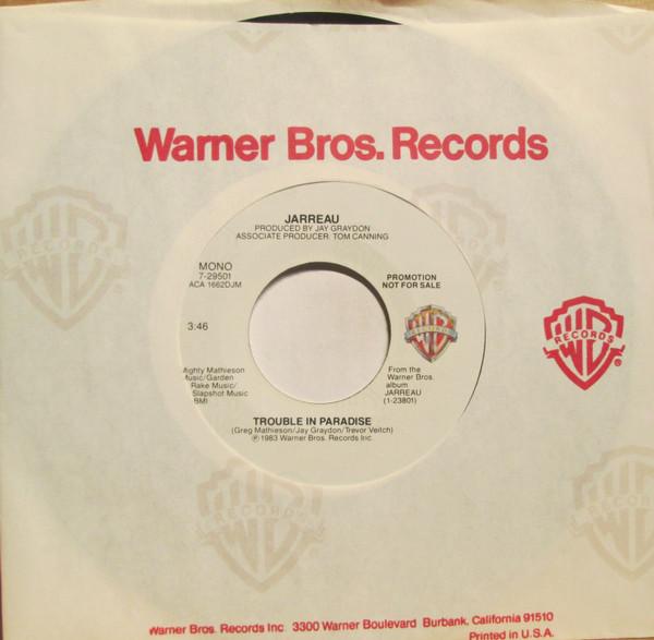 7inch Record AL JARREAU Trouble In Paradise 729501 Warner Bros. Re 1983 US SoulFunk Used
7inch Record AL JARREAU Trouble In Paradise 729501 Warner Bros. Re 1983 US SoulFunk Used