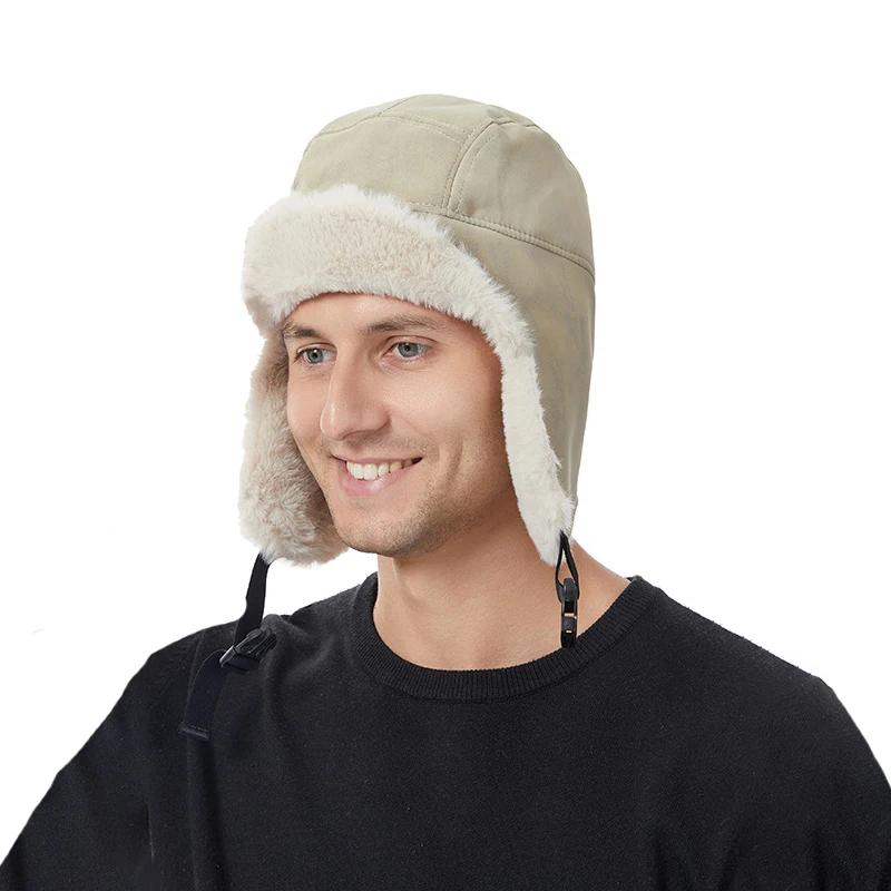 New Solid Color Plush Lei Feng Hat Men and Women Winter Outdoor Riding Skiing Sport Ear Protection Windproof Leather Bomber Hats
New Solid Color Plush Lei Feng Hat Men and Women Winter Outdoor Riding Skiing Sport Ear Protection Windproof Leather Bomber Hats