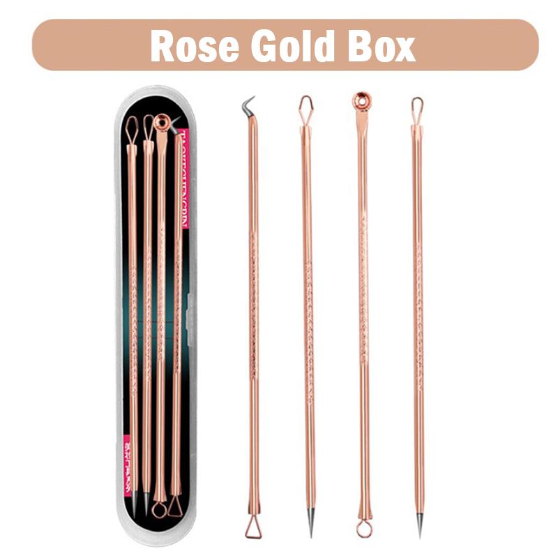 4pcs/set Blackhead Blemish Removers Pimple Needles Acne Extractor Remover Tool Kit Spoon For Face Skin Care Tool розового золота
4pcs/set Blackhead Blemish Removers Pimple Needles Acne Extractor Remover Tool Kit Spoon For Face Skin Care Tool розового золота