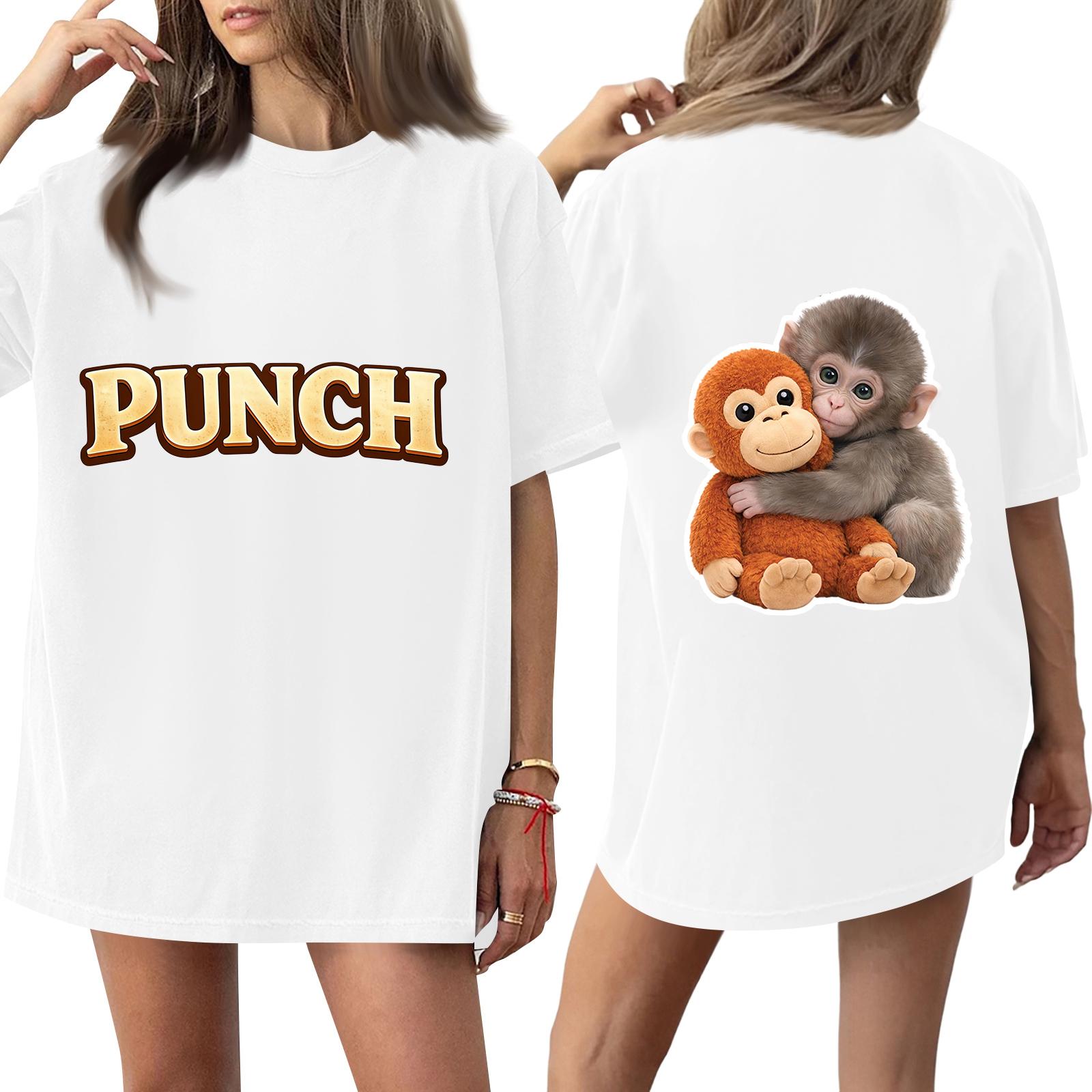 Women s Casual Fashion Round Neck Monkey Print Short Sleeve T-Shirt Top XL білий
Women s Casual Fashion Round Neck Monkey Print Short Sleeve T-Shirt Top XL білий