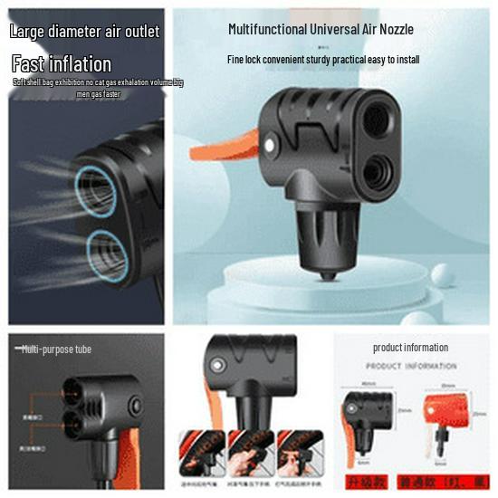 Эксклюзивный многофункциональный велосипедный насос высокого давления 0,19 Соединитель воздушной насадки Other
Эксклюзивный многофункциональный велосипедный насос высокого давления 0,19 Соединитель воздушной насадки Other