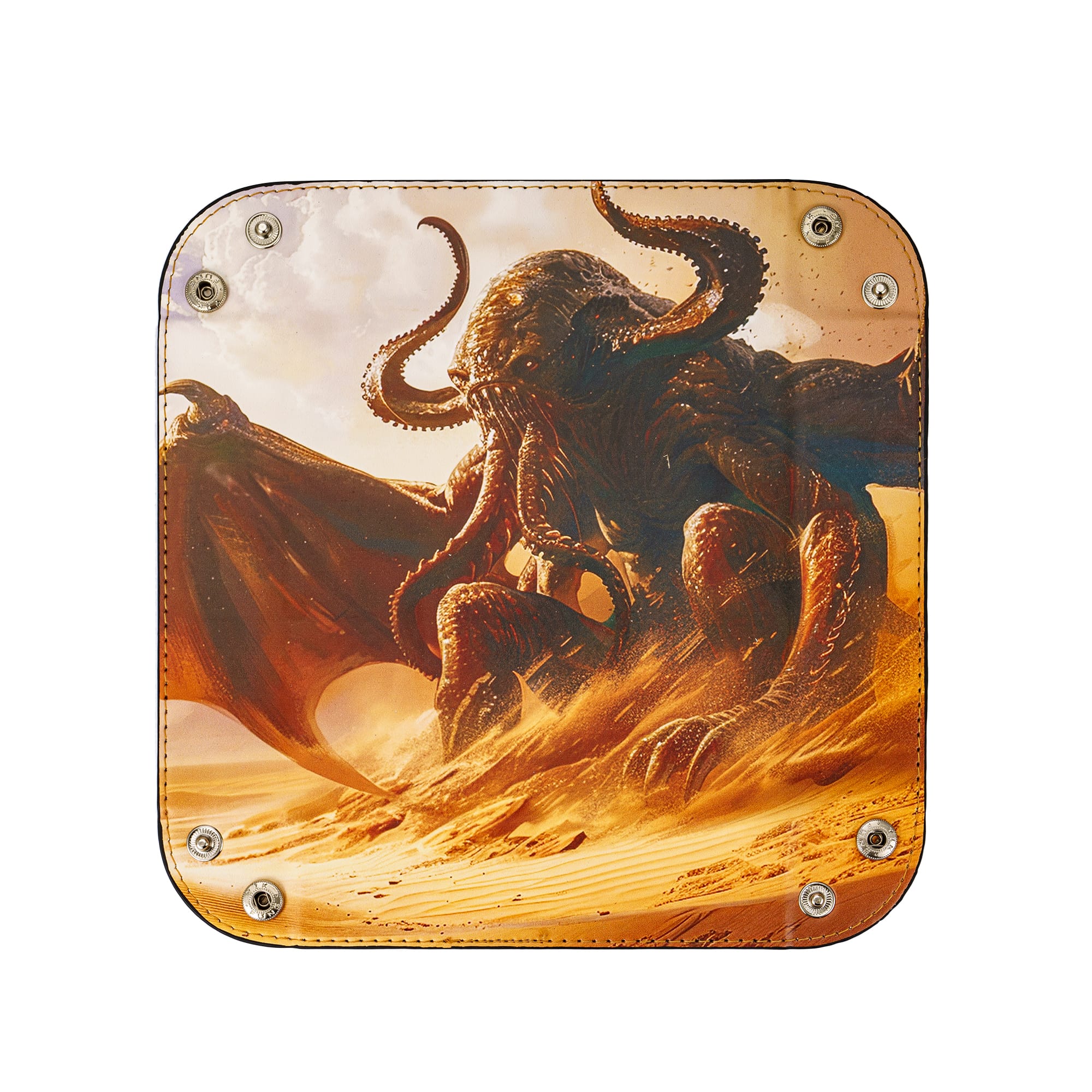 Octopus Printed Dice Tray Foldable Square PU Leather Dice Rolling Tray Dice Holder for D&D Board Games Multiple Items Storage коричневый
Octopus Printed Dice Tray Foldable Square PU Leather Dice Rolling Tray Dice Holder for D&D Board Games Multiple Items Storage коричневый