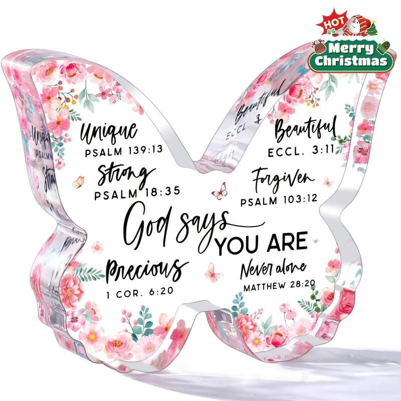 2D Flat Butterfly Acrylic Desktop Decoration Plaque, Inspirational Christian Gift, Suitable for Wall Decoration, Porch, Room, Villa, Accents Home, Hal 10*7CM
2D Flat Butterfly Acrylic Desktop Decoration Plaque, Inspirational Christian Gift, Suitable for Wall Decoration, Porch, Room, Villa, Accents Home, Hal 10*7CM