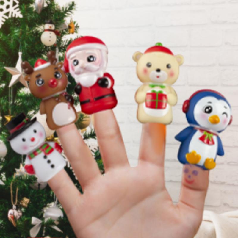 5PCS Cartoon Christmas Finger Puppets Toys For Kid Elk Santa Claus Snowman Penguin Character Party Favors Finger Hands Party Toy
5PCS Cartoon Christmas Finger Puppets Toys For Kid Elk Santa Claus Snowman Penguin Character Party Favors Finger Hands Party Toy