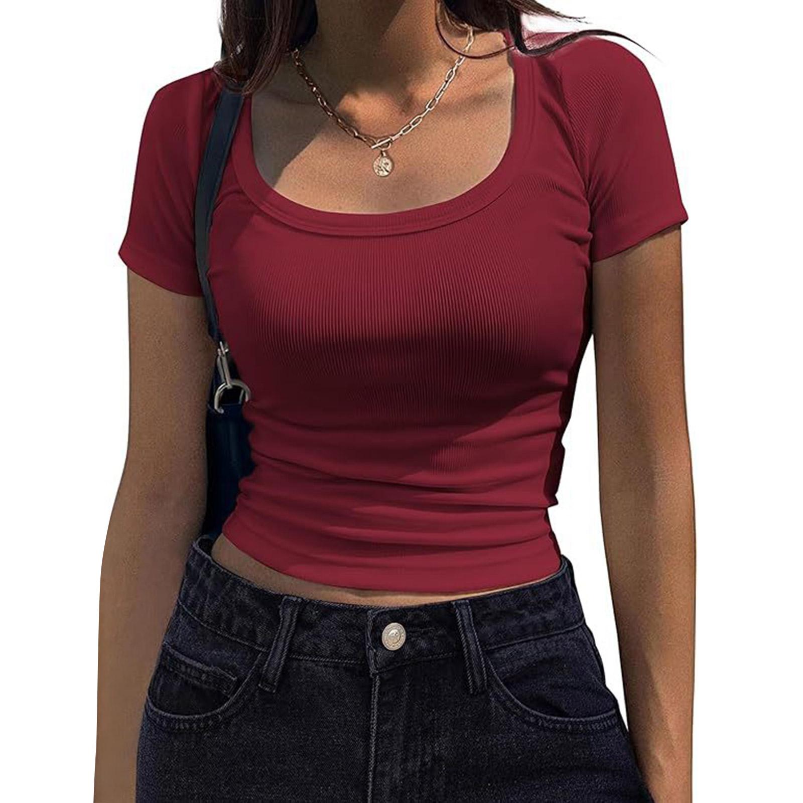 Women s Short Sleeve Shirt R-Neck Casual Top XL винний
Women s Short Sleeve Shirt R-Neck Casual Top XL винний