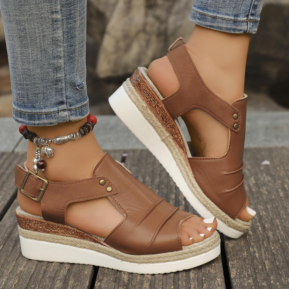 European and American foreign trade large size slope heel fish mouth sandals women s summer new buckle outer wear beach cool slippers ebay 43 рожевий
European and American foreign trade large size slope heel fish mouth sandals women s summer new buckle outer wear beach cool slippers ebay 43 рожевий
