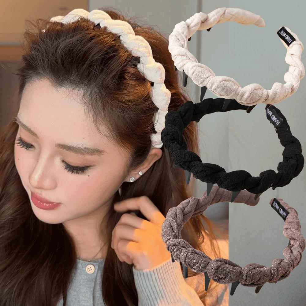 New Sweet Fabric Teethed Non-slip Hairband For Women Hair Hold Ornament Headband Hair Hoop Hair Band Fashion Hair Accessoories
New Sweet Fabric Teethed Non-slip Hairband For Women Hair Hold Ornament Headband Hair Hoop Hair Band Fashion Hair Accessoories