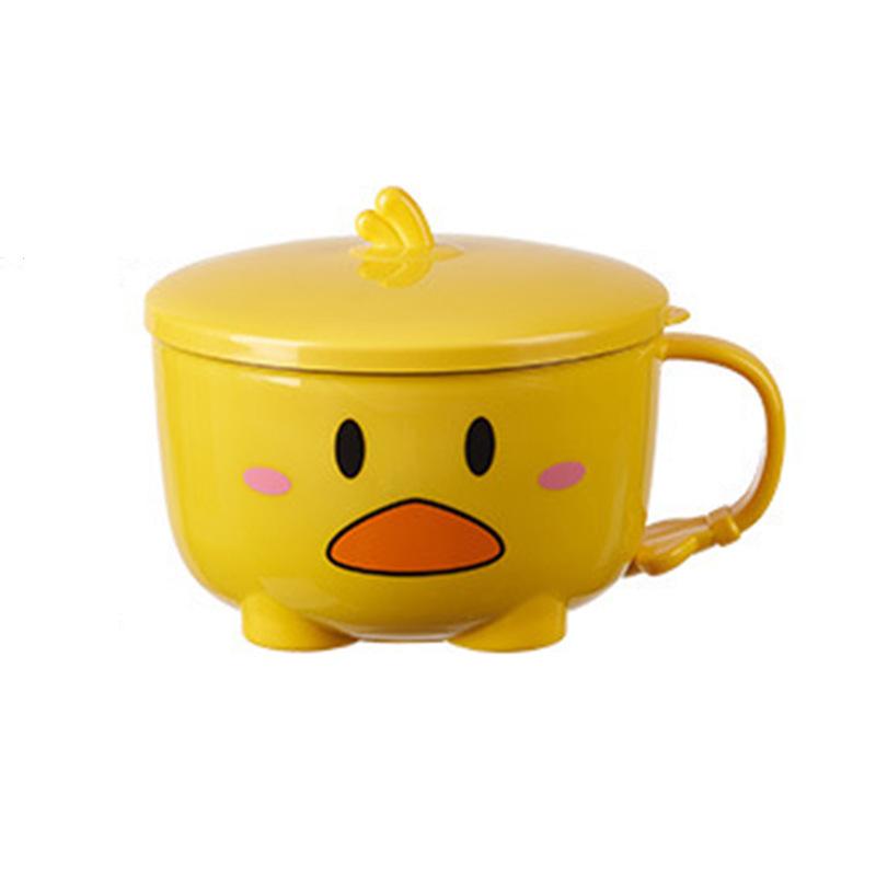 Kawaii Duck Ramen Bowl Double Stainless Steel Large Capacity Student Bento Box Instant Noodles Bowl With Cover Kitchen Tableware S
Kawaii Duck Ramen Bowl Double Stainless Steel Large Capacity Student Bento Box Instant Noodles Bowl With Cover Kitchen Tableware S