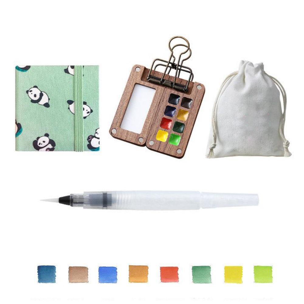 Walnut Grid Paint Box with Clip Travel Paint Tray Box Travel Watercolor Palette Painting Supplies SET 5
Walnut Grid Paint Box with Clip Travel Paint Tray Box Travel Watercolor Palette Painting Supplies SET 5