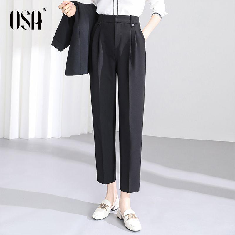 OSA High Waist Professional Spring/Summer Ankle-Length All-Matching Suit Pants Black XXL
OSA High Waist Professional Spring/Summer Ankle-Length All-Matching Suit Pants Black XXL