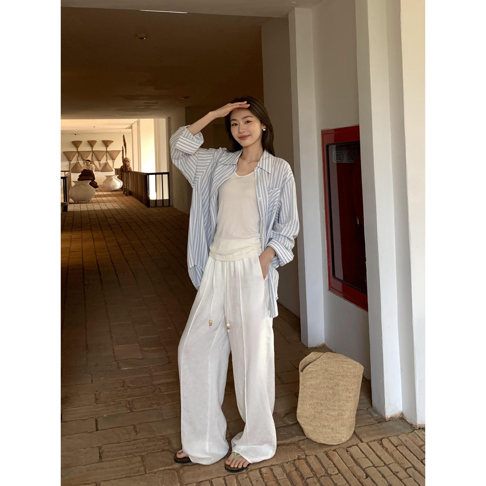 Linen Wide-Leg Casual Women s Retro Vacation Pants - Relaxed Fit Large бежевий
Linen Wide-Leg Casual Women s Retro Vacation Pants - Relaxed Fit Large бежевий