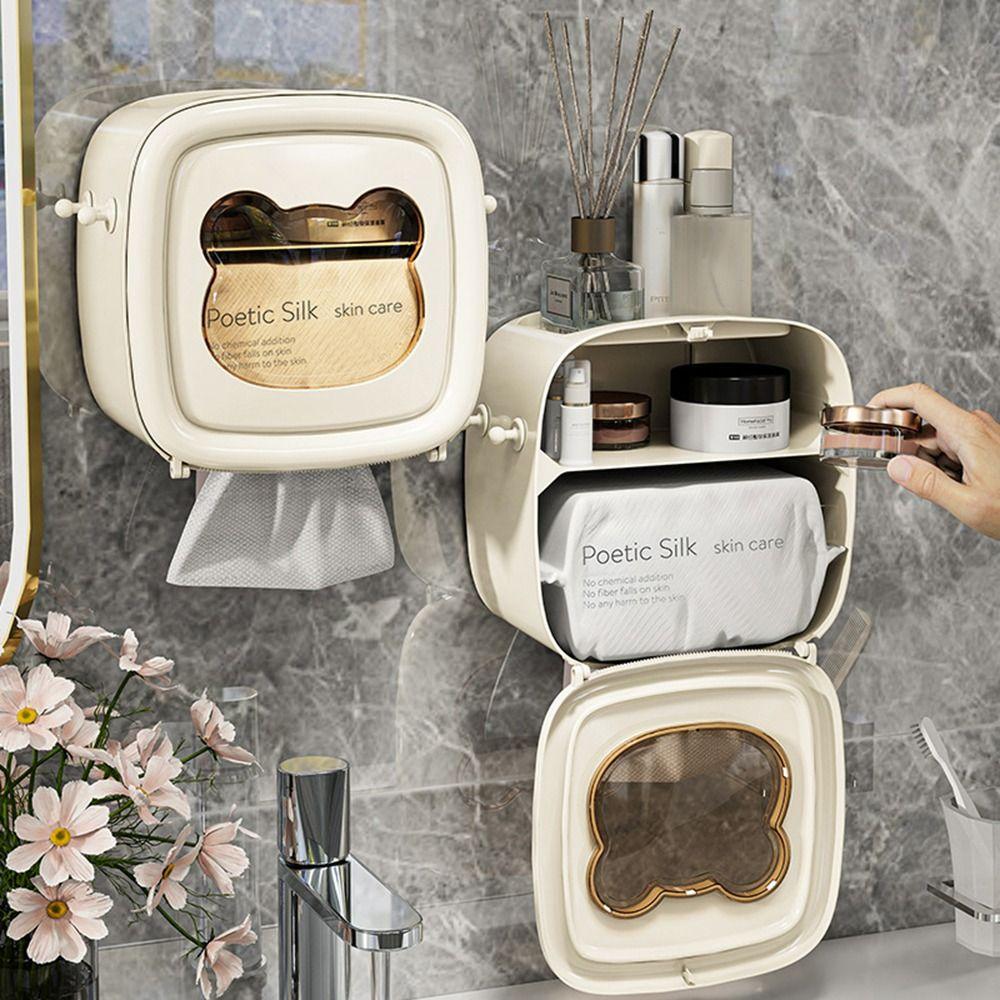 Waterproof Roll Paper Tube Box No Punch Washcloth Storage Box Portable Toilet Paper Box Home Style 1
Waterproof Roll Paper Tube Box No Punch Washcloth Storage Box Portable Toilet Paper Box Home Style 1