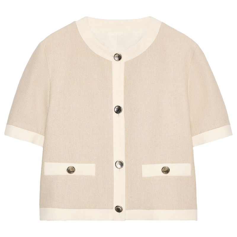 Zaprha 2025 Summer New Versitile Fashion Linen Blend round Neck Short sleeve Blazers 3597998 Light Beige L
Zaprha 2025 Summer New Versitile Fashion Linen Blend round Neck Short sleeve Blazers 3597998 Light Beige L