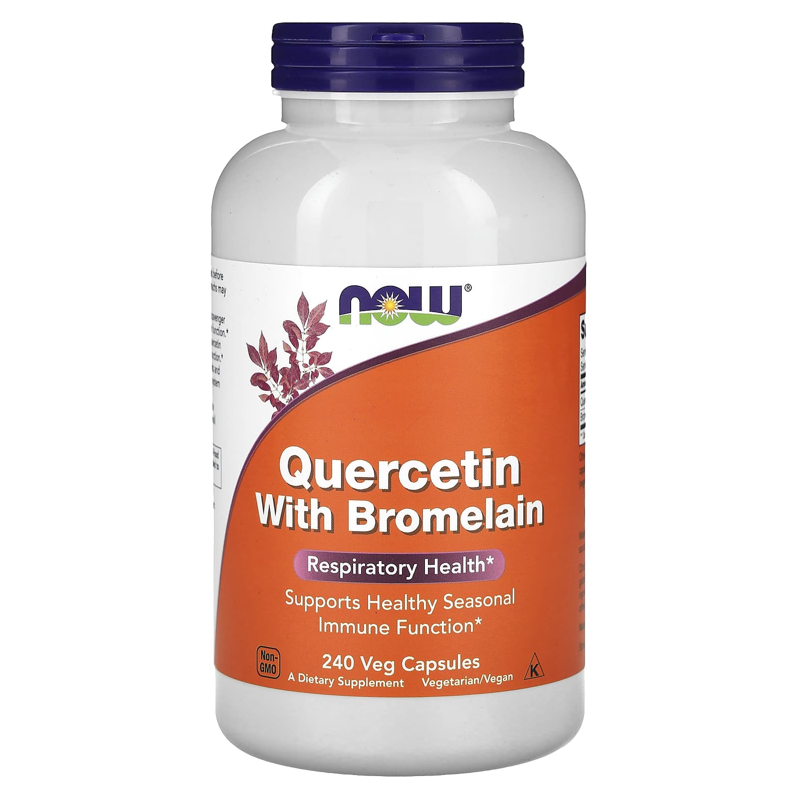 Quercetin with Bromelain, Veggie Capsules 240
Quercetin with Bromelain, Veggie Capsules 240