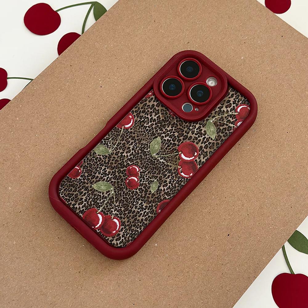 For iPhone 16 Pro Case Cherry Leopard Pattern Shockproof TPU Phone Cover Type A
For iPhone 16 Pro Case Cherry Leopard Pattern Shockproof TPU Phone Cover Type A
