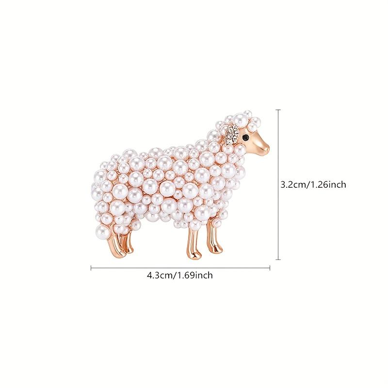 Elegant Sheep Brooch Pin | Zinc Alloy with Accents | Multi-Use for Dresses, Suits, Sweaters & Scarves | Rose Golden Finish | Ideal for Daily Wear & Gi белый
Elegant Sheep Brooch Pin | Zinc Alloy with Accents | Multi-Use for Dresses, Suits, Sweaters & Scarves | Rose Golden Finish | Ideal for Daily Wear & Gi белый