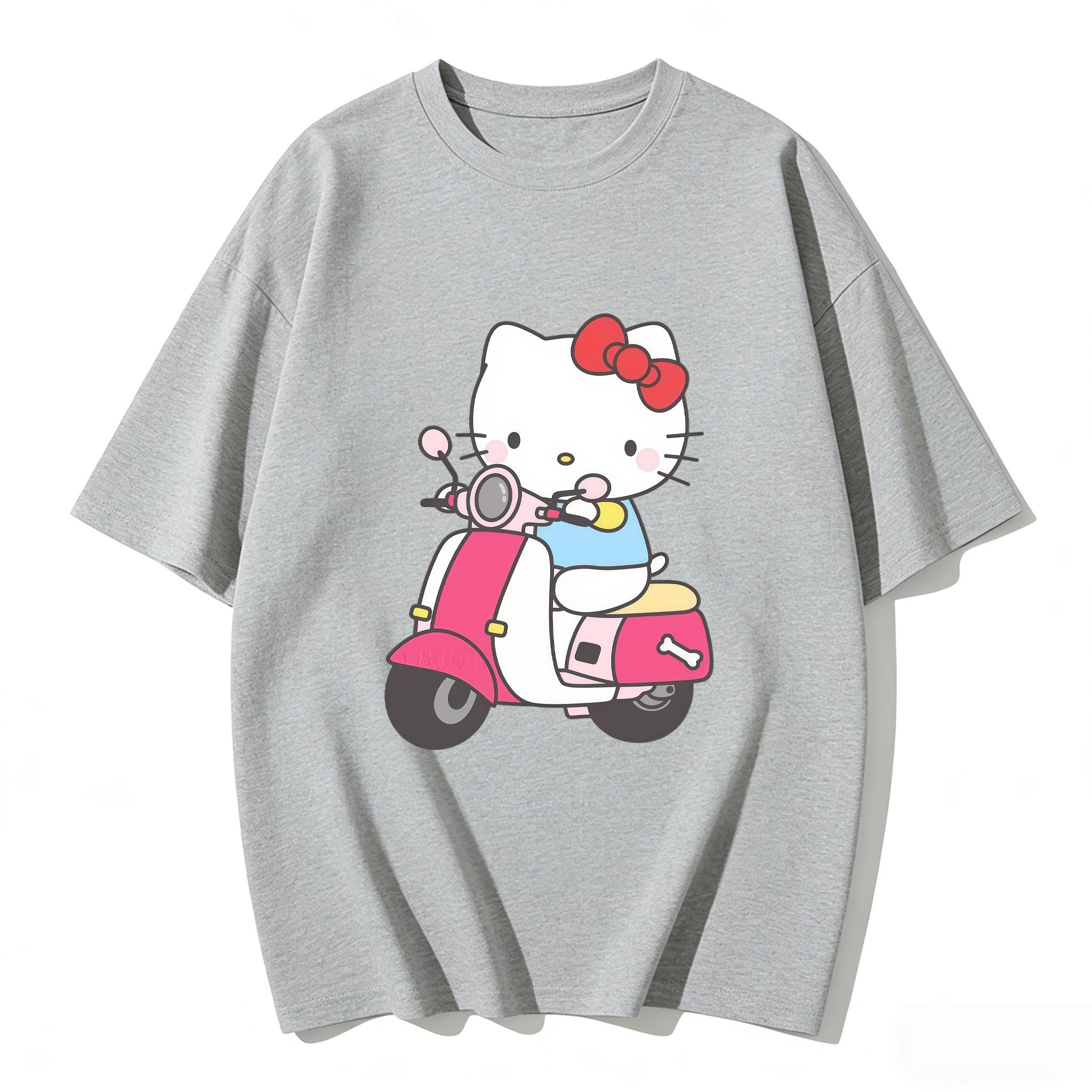 2026 Summer Hello Kitty Cartoon Printed Short Sleeve Pure Cotton Tshirt Womens Tees Parentchild Outfit Classic Fashion Tops S
2026 Summer Hello Kitty Cartoon Printed Short Sleeve Pure Cotton Tshirt Womens Tees Parentchild Outfit Classic Fashion Tops S
