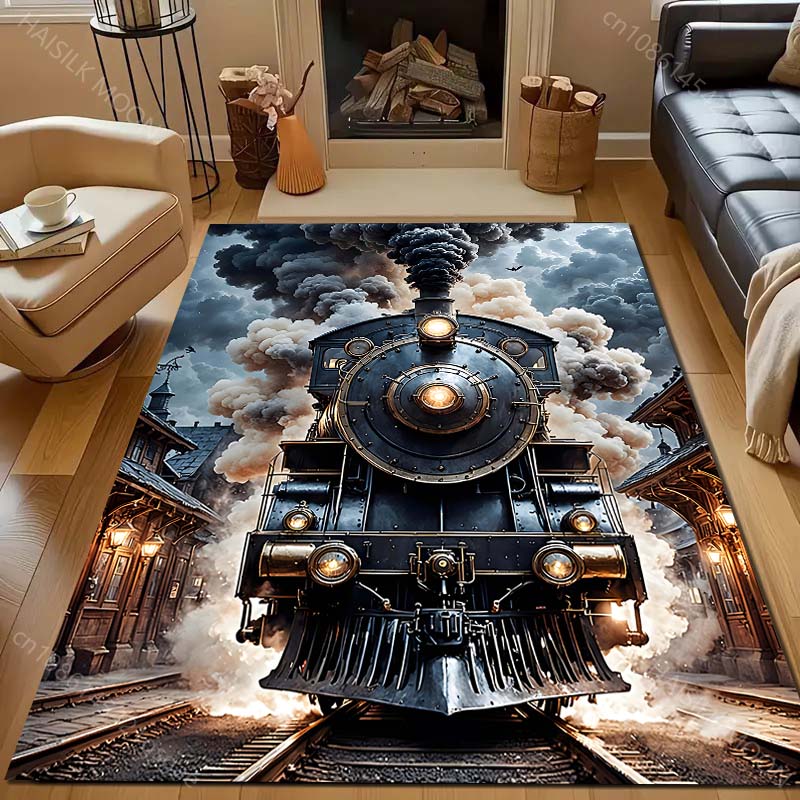 Retro Steam Train Print Carpet Luxury Living Room Decor Non Slip Washable Rugs for Bedroom Large Area Floor Mats 40x60cm (16x24in)
Retro Steam Train Print Carpet Luxury Living Room Decor Non Slip Washable Rugs for Bedroom Large Area Floor Mats 40x60cm (16x24in)