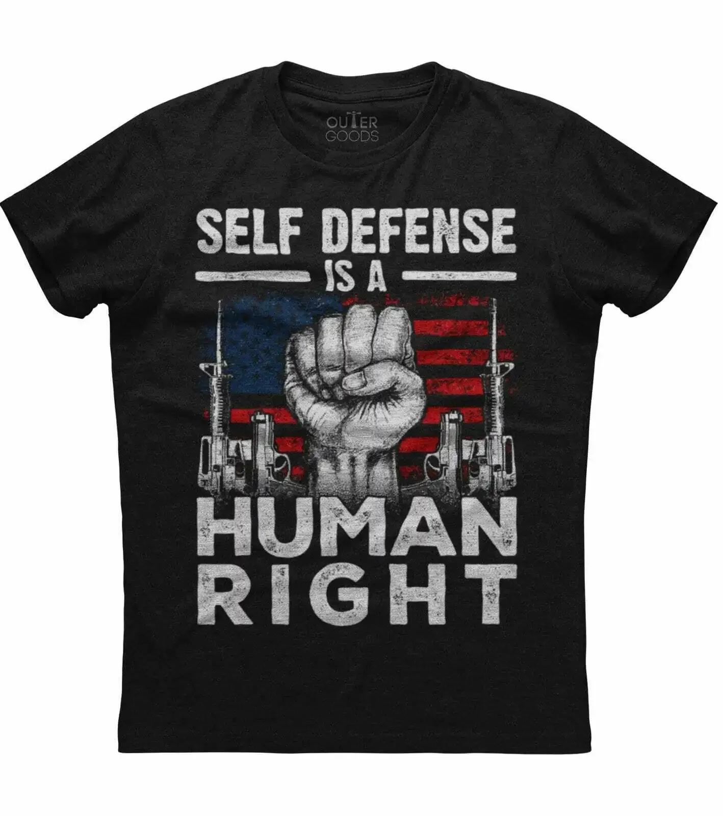Self Defense Is A Human Right Personalized Gun Owner Patriotic TShirt Summer Cotton ONeck Short Sleeve Mens T Shirt New 4XL
Self Defense Is A Human Right Personalized Gun Owner Patriotic TShirt Summer Cotton ONeck Short Sleeve Mens T Shirt New 4XL