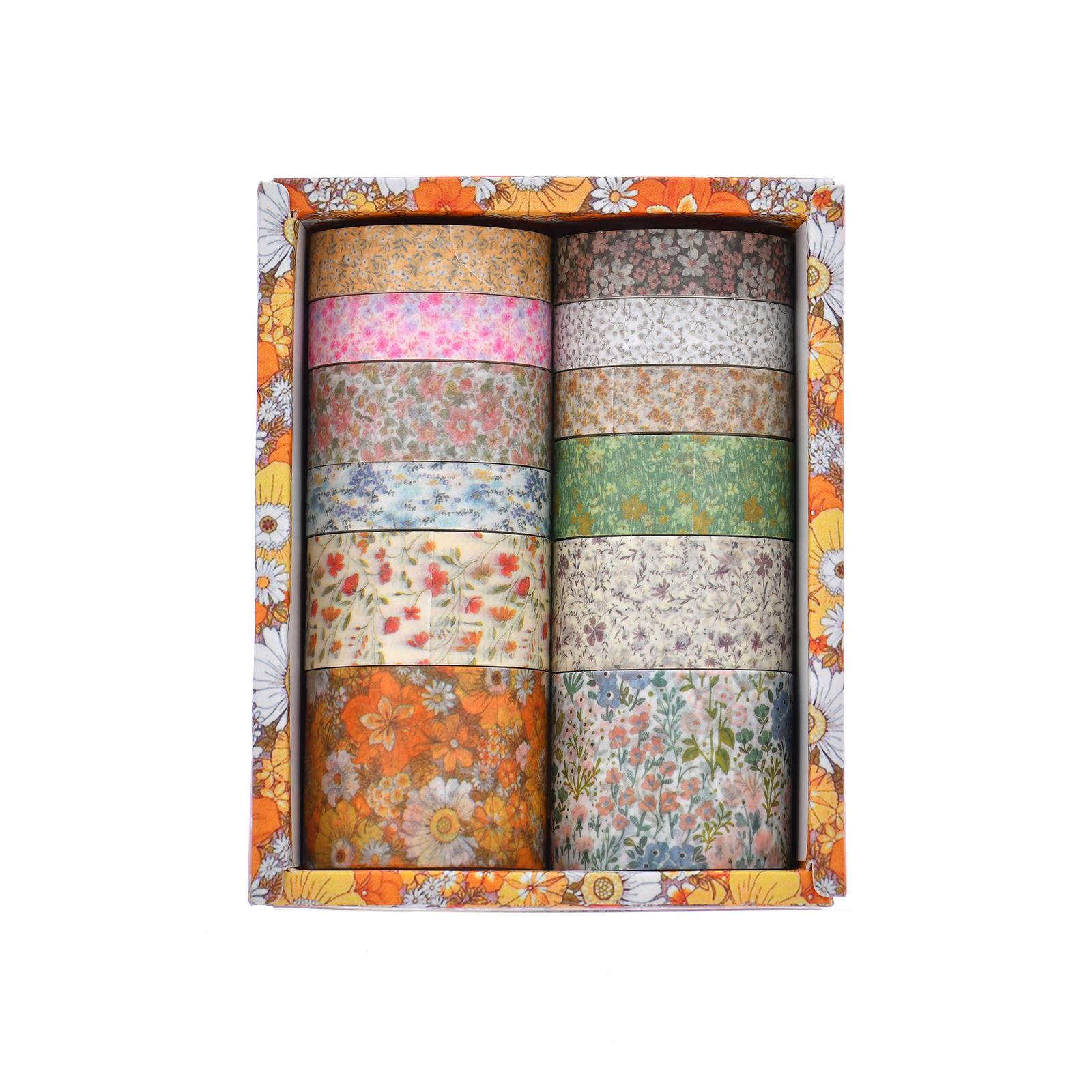 12pcs Autumn Flowers Washi Tape Set Retro Floral Adhesive Masking Tapes Decoration Stickers A7590
12pcs Autumn Flowers Washi Tape Set Retro Floral Adhesive Masking Tapes Decoration Stickers A7590