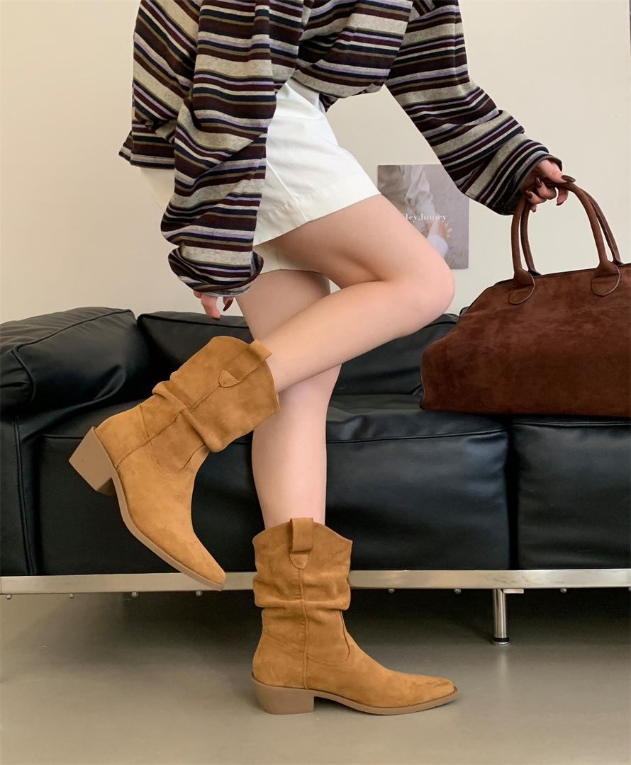 Versatile one-pedal stacking boots medium heel women s fashion boots 2025 autumn and winter new square head thick heel women s medium boots 39 хаки
Versatile one-pedal stacking boots medium heel women s fashion boots 2025 autumn and winter new square head thick heel women s medium boots 39 хаки