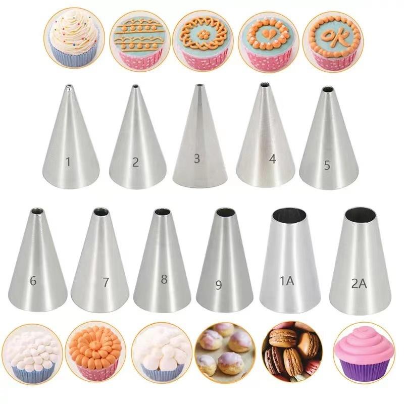 2PCS Small Round 304 Stainless Steel Piping Nozzles For Cake Decorating, DIY Baking Cream Writing Tools
2PCS Small Round 304 Stainless Steel Piping Nozzles For Cake Decorating, DIY Baking Cream Writing Tools
