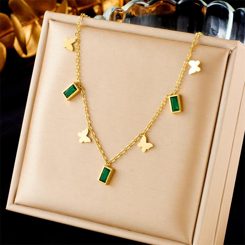 Gold Plated Butterfly Emerald Necklace, Stainless Steel Green Zircon Choker, Dainty Green Gem Jewelry for Women Gift зелёный
Gold Plated Butterfly Emerald Necklace, Stainless Steel Green Zircon Choker, Dainty Green Gem Jewelry for Women Gift зелёный
