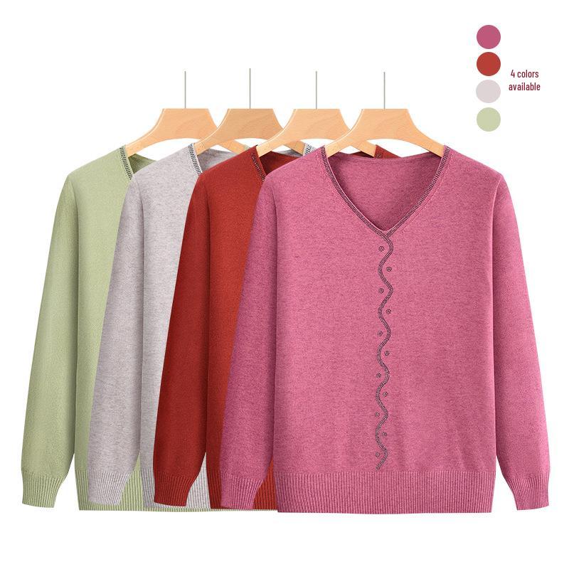 Mom s V-Neck Knitted Sweater Top - 2025 Spring & Autumn Fashion for Middle-Aged & Elderly Women 2XL (115-130 kg)
Mom s V-Neck Knitted Sweater Top - 2025 Spring & Autumn Fashion for Middle-Aged & Elderly Women 2XL (115-130 kg)