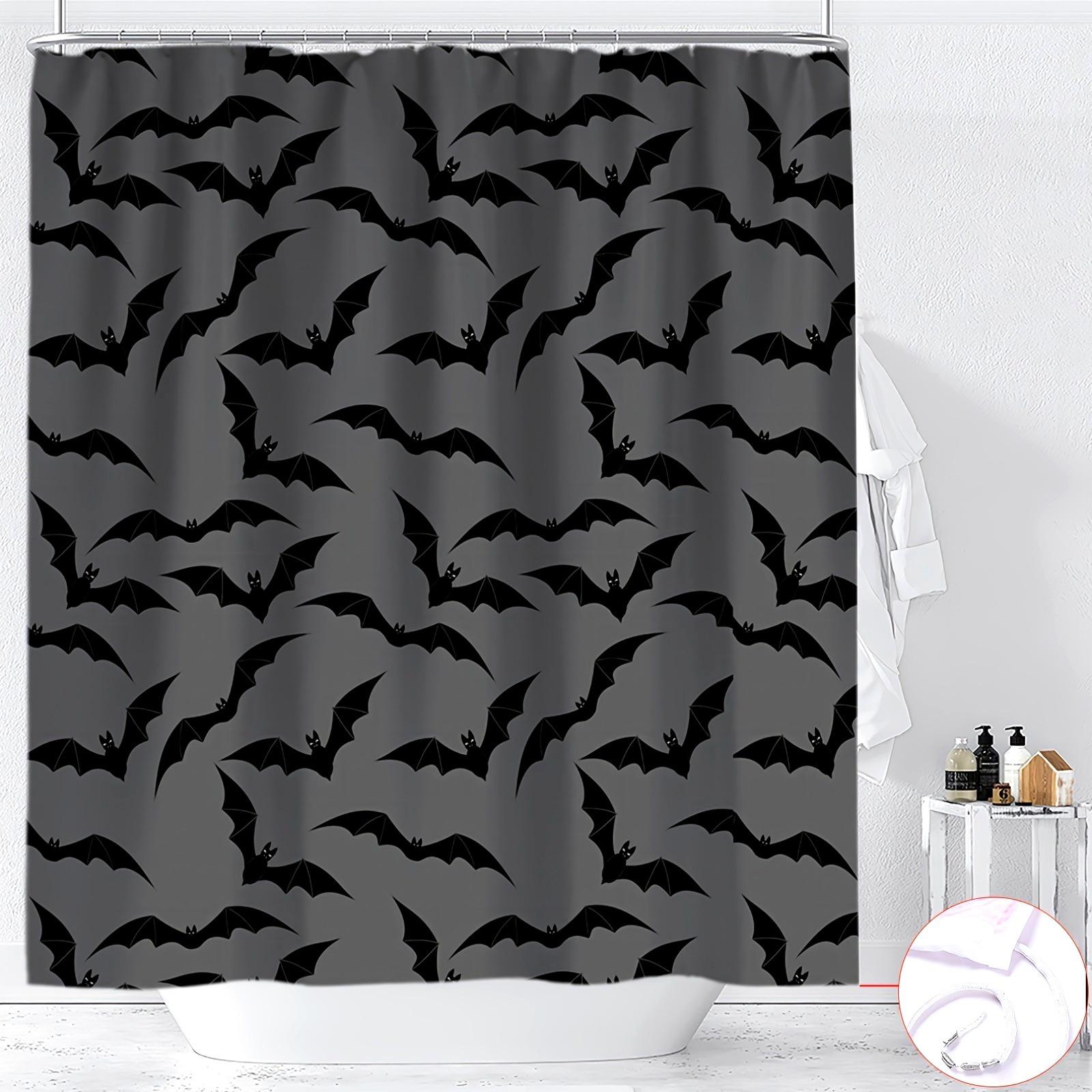 Halloween Bat Cartoon Shower Curtain Washable Dirt-Resistant Shower Head Waterproof Polyester Bath Curtain For Home Decor W60H190(CM)-1 Pcs
Halloween Bat Cartoon Shower Curtain Washable Dirt-Resistant Shower Head Waterproof Polyester Bath Curtain For Home Decor W60H190(CM)-1 Pcs