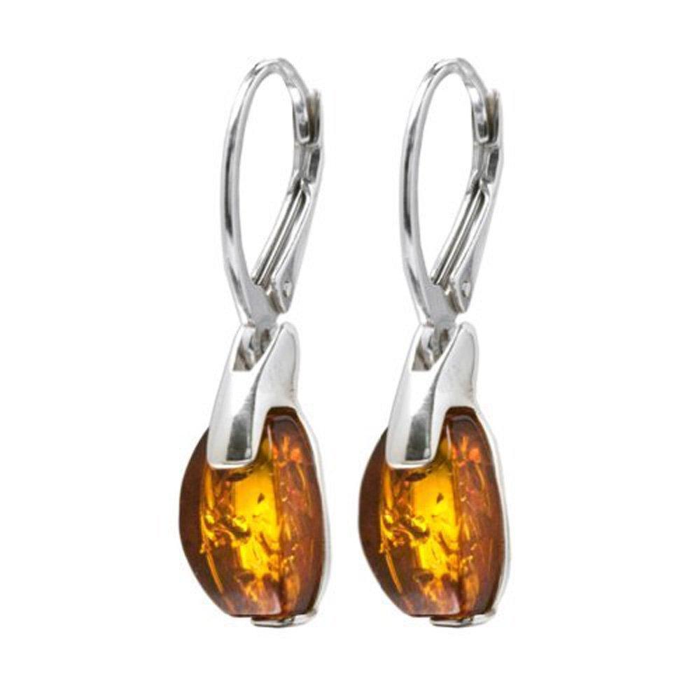 Baltic honey amber and sterling silver modern plumeria earrings
Baltic honey amber and sterling silver modern plumeria earrings