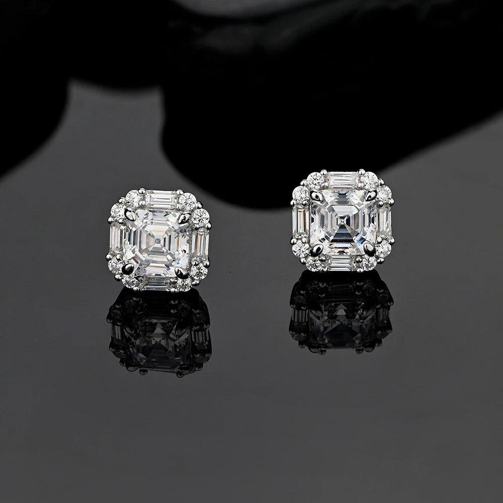 Оригинальный дизайн 6*6 мм серьги-гвоздики Asscher с высокоуглеродистыми бриллиантами для женщин, ювелирные изделия, серьги с рубином из стерлингового серебра 925 пробы, подарок
Оригинальный дизайн 6*6 мм серьги-гвоздики Asscher с высокоуглеродистыми бриллиантами для женщин, ювелирные изделия, серьги с рубином из стерлингового серебра 925 пробы, подарок
