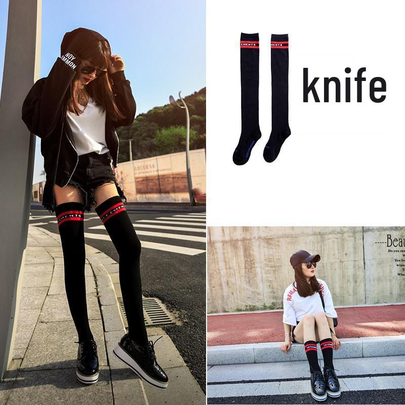 Women s Over-the-Knee Slimming Socks - Mid-Calf, Autumn/Winter Letter Stripe, Fashionable and Versatile Internet Celebrity Style. Solid Black Mid-Calf Socks
Women s Over-the-Knee Slimming Socks - Mid-Calf, Autumn/Winter Letter Stripe, Fashionable and Versatile Internet Celebrity Style. Solid Black Mid-Calf Socks