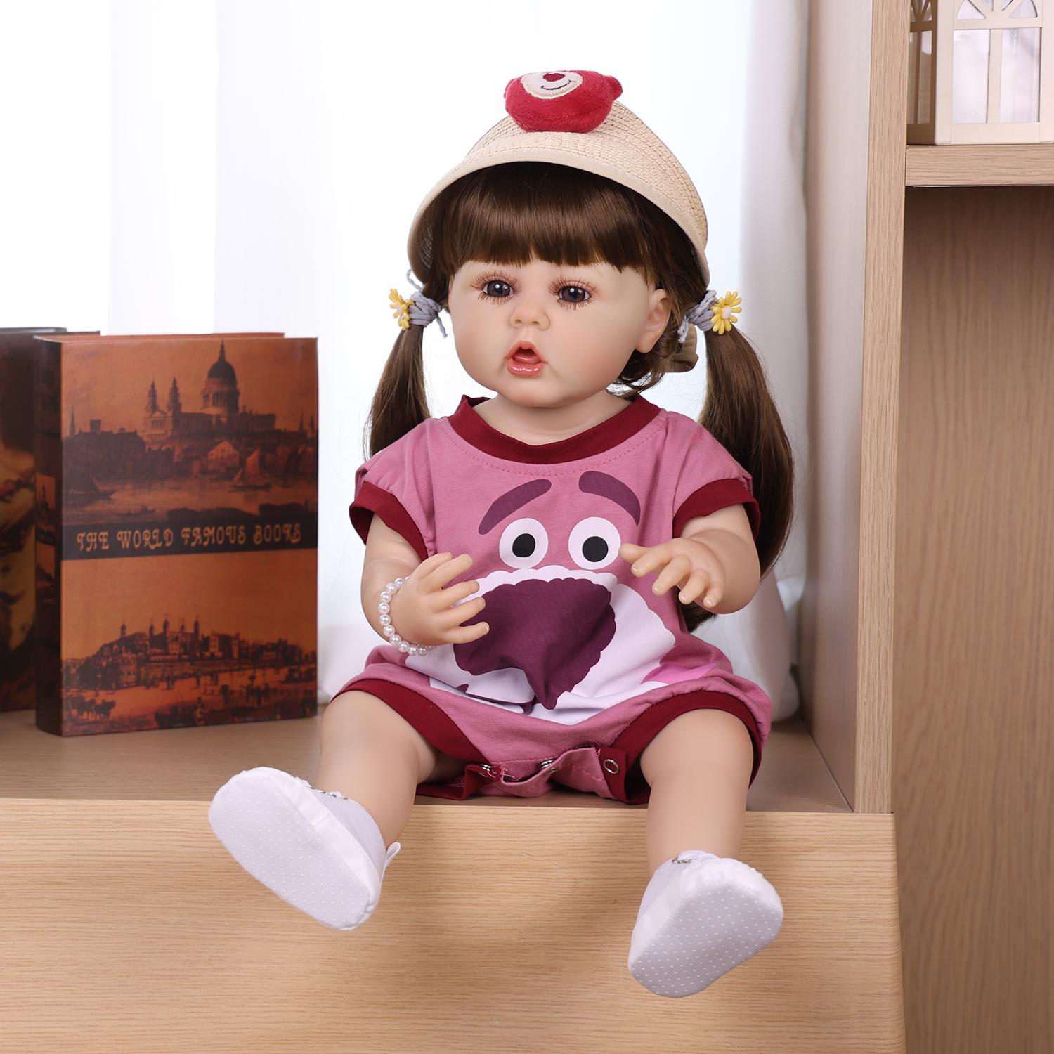 KEIUMI 22 Inch Full Silicone Vinyl Realistic Skin with Visible Veins Lively Newborn Girls Toy Children Birthday Gift 22 inch
KEIUMI 22 Inch Full Silicone Vinyl Realistic Skin with Visible Veins Lively Newborn Girls Toy Children Birthday Gift 22 inch
