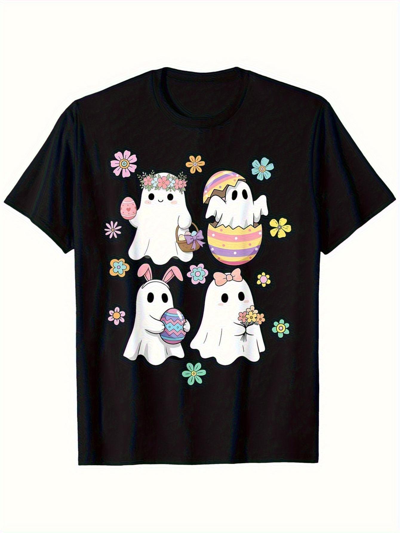Cute Easter Ghost Bunny Egg Print Graphic Tee Soft Short Sleeve Casual T-Shirt for Women Summer Cute Print Graphic Tee Tops -... S разноцветный
Cute Easter Ghost Bunny Egg Print Graphic Tee Soft Short Sleeve Casual T-Shirt for Women Summer Cute Print Graphic Tee Tops -... S разноцветный