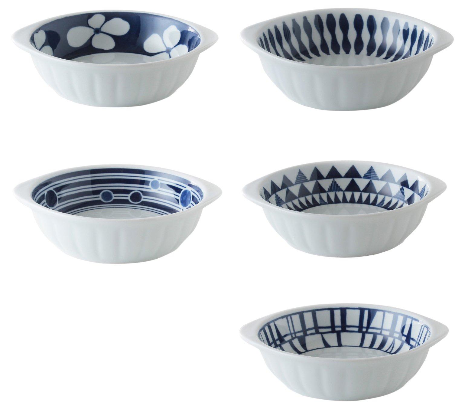 Hasami ware CtoC JAPAN Small bowl with handle Modern picture change 5 pattern set x x 355 W16.5 D14.4 H4.2 (cm) (cc)
Hasami ware CtoC JAPAN Small bowl with handle Modern picture change 5 pattern set x x 355 W16.5 D14.4 H4.2 (cm) (cc)