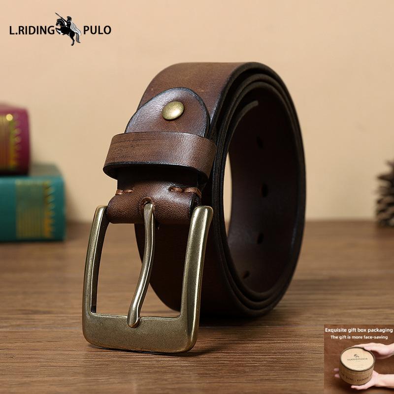 Genuine Cowhide Belt Retro Handmade Pure Copper Pin Buckle Men s Belt Young People Trendy Youth Casual Pants Belt 100cm
Genuine Cowhide Belt Retro Handmade Pure Copper Pin Buckle Men s Belt Young People Trendy Youth Casual Pants Belt 100cm