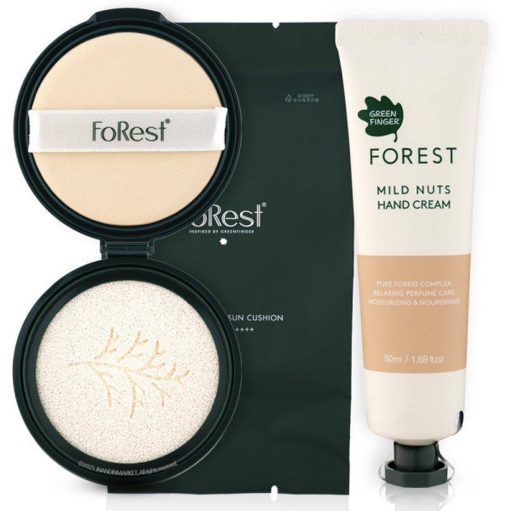 Солнцезащитный кушон Green Finger Forest Multi-Defense, большой объем, сменный блок 20 г + крем для рук с орехами
Солнцезащитный кушон Green Finger Forest Multi-Defense, большой объем, сменный блок 20 г + крем для рук с орехами