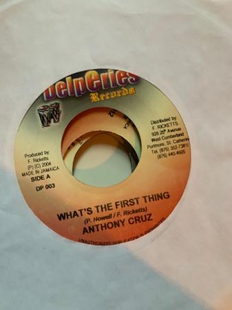 7inch Record ANTHONY CRUZ - What s The First Thing DP003 Delperies Recor 2004 Jamaica Reggae, Ska & Dub Used
7inch Record ANTHONY CRUZ - What s The First Thing DP003 Delperies Recor 2004 Jamaica Reggae, Ska & Dub Used