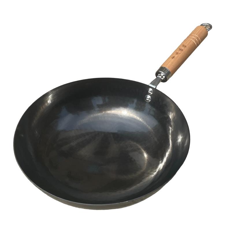 Zhangqiu Handcrafted Non-Stick Black Iron Wok - Lightweight, Old-Fashioned, No Coating, Round Bottom Frying Pan.
Zhangqiu Handcrafted Non-Stick Black Iron Wok - Lightweight, Old-Fashioned, No Coating, Round Bottom Frying Pan.