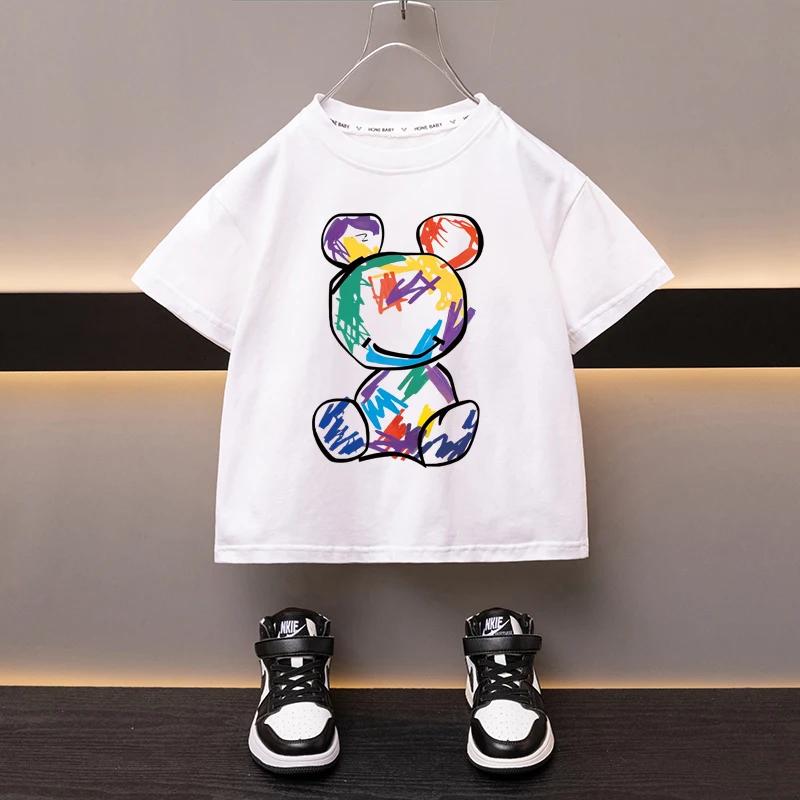 Cartoon Graffiti Bear Print T-Shirt Summer Short Sleeve Children s Top 160
Cartoon Graffiti Bear Print T-Shirt Summer Short Sleeve Children s Top 160