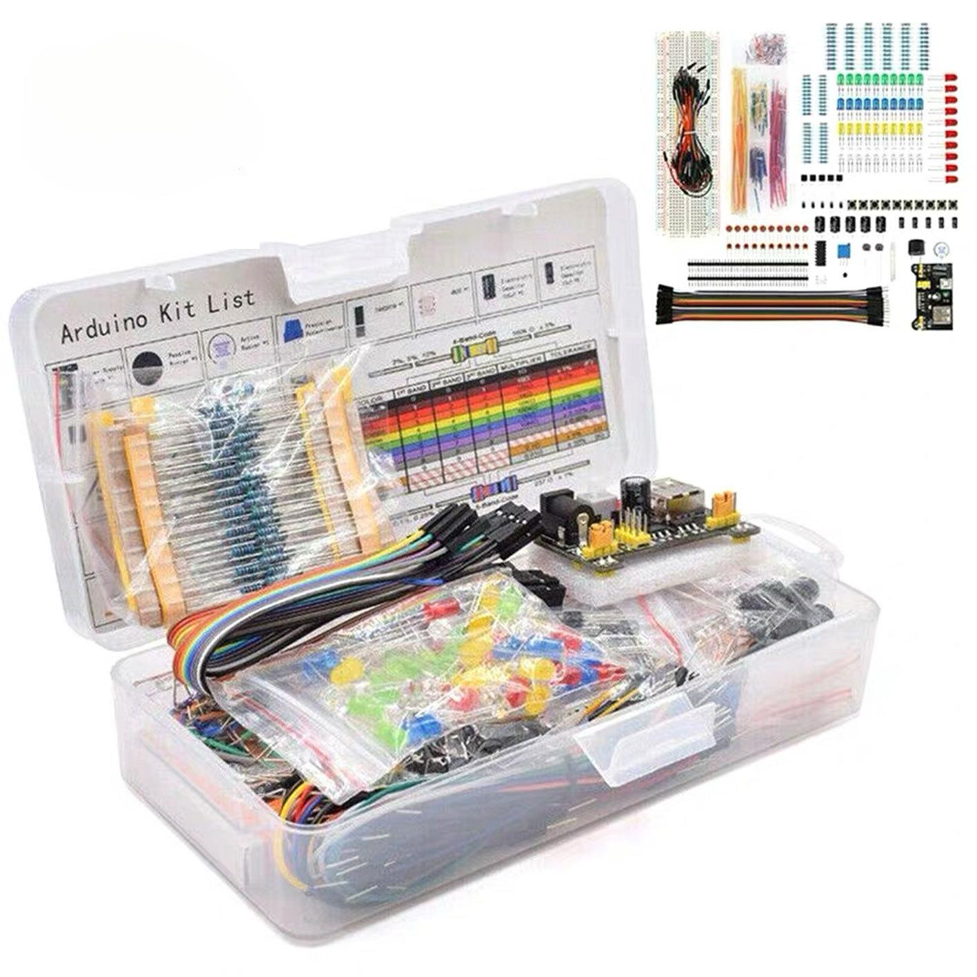 Beginner s Electronic Starter Kit Boxed 830 Hole Breadboard Compatible with UNO R3 Component Package MB-102
Beginner s Electronic Starter Kit Boxed 830 Hole Breadboard Compatible with UNO R3 Component Package MB-102