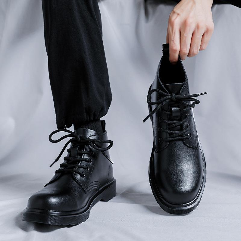 Youth Casual Small Leather Shoes Men s Shoes Trend Business Dress Increase British Student ins Versatile Boots 7016-R 38 чёрный
Youth Casual Small Leather Shoes Men s Shoes Trend Business Dress Increase British Student ins Versatile Boots 7016-R 38 чёрный