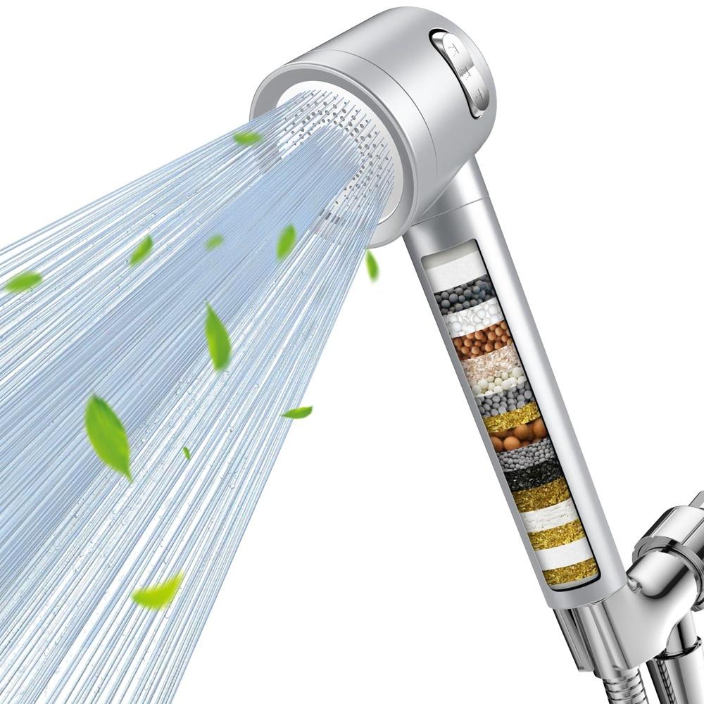 High water pressure shower head, saving, chlorine removal, 3-stage mode shower, ultra-fine flow, skin care, beautiful hair, pore dirt gentle on scalp
High water pressure shower head, saving, chlorine removal, 3-stage mode shower, ultra-fine flow, skin care, beautiful hair, pore dirt gentle on scalp